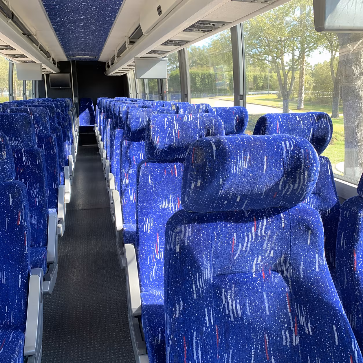mesquite charter bus inside